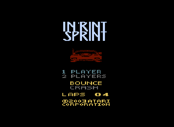 Indy Sprint Master 01 Title Screen